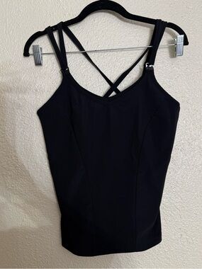 Mommojo lactivewear breast feeding nursing Black Strappy Tank Top size Small